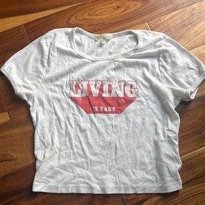 Vintage short white top